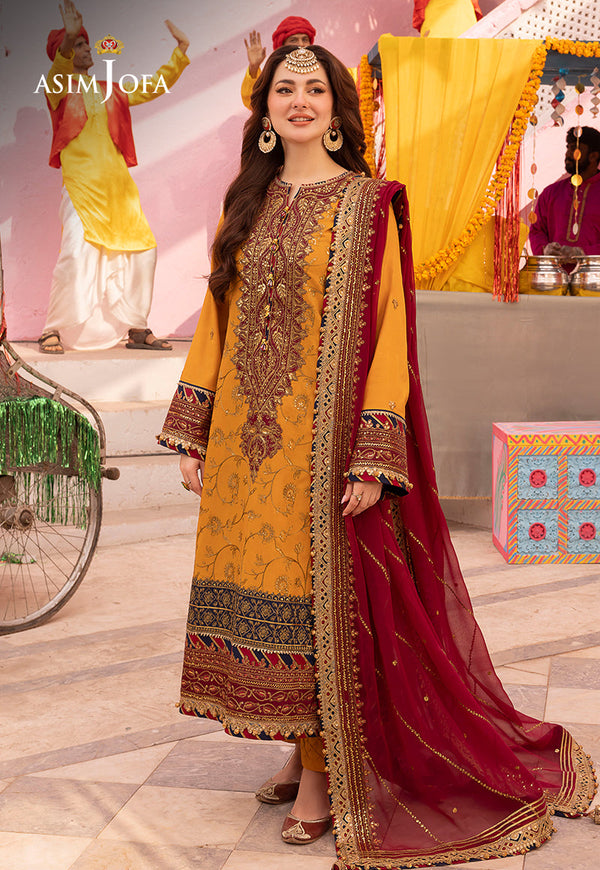 Asim Jofa Festive Luxury - Yellow