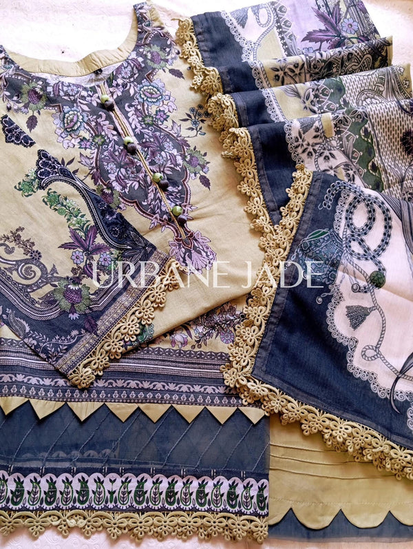 Jade - Summer lawn - 3 piece