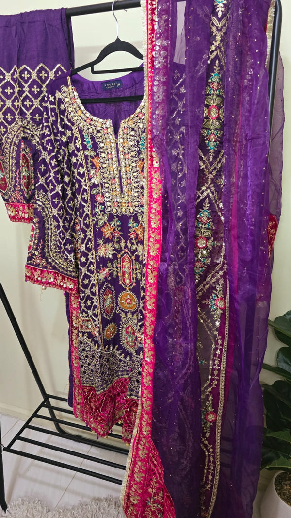 Luxury pakistani party wear formal-chiffon 3pc