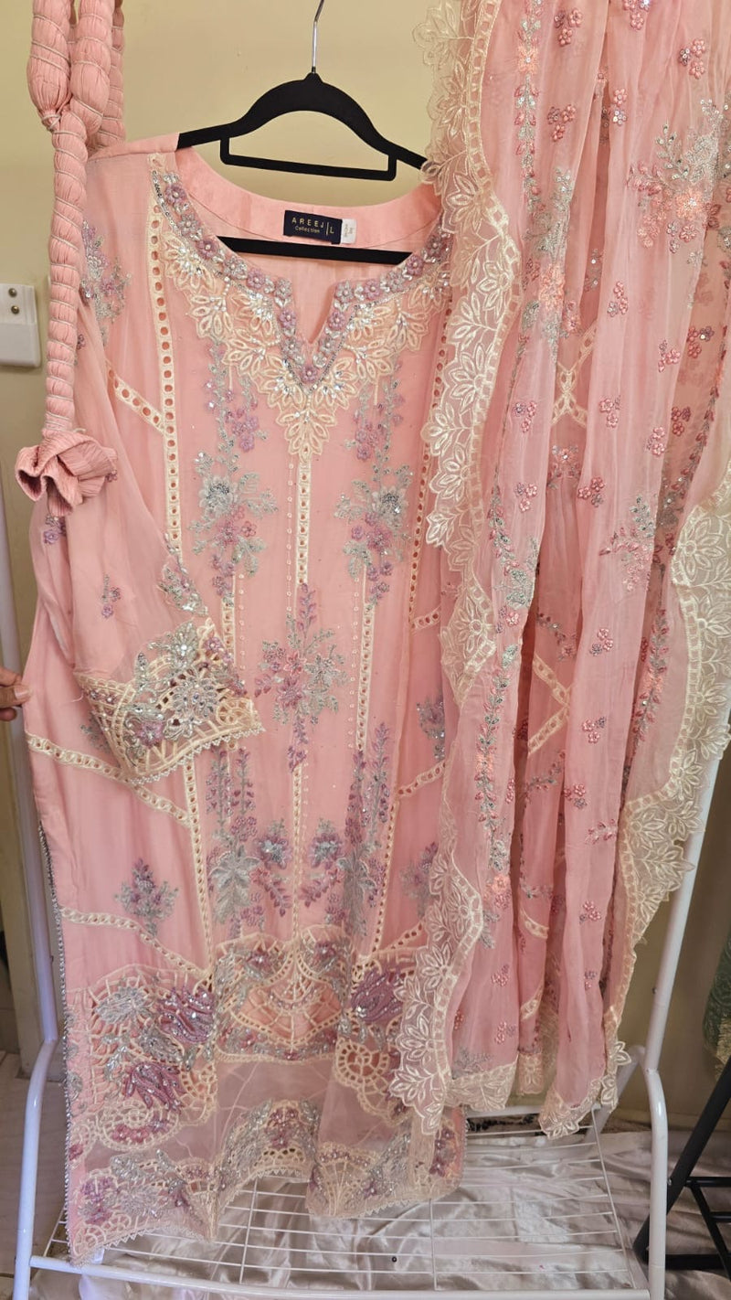 Luxury party wear formal chiffon 3pc