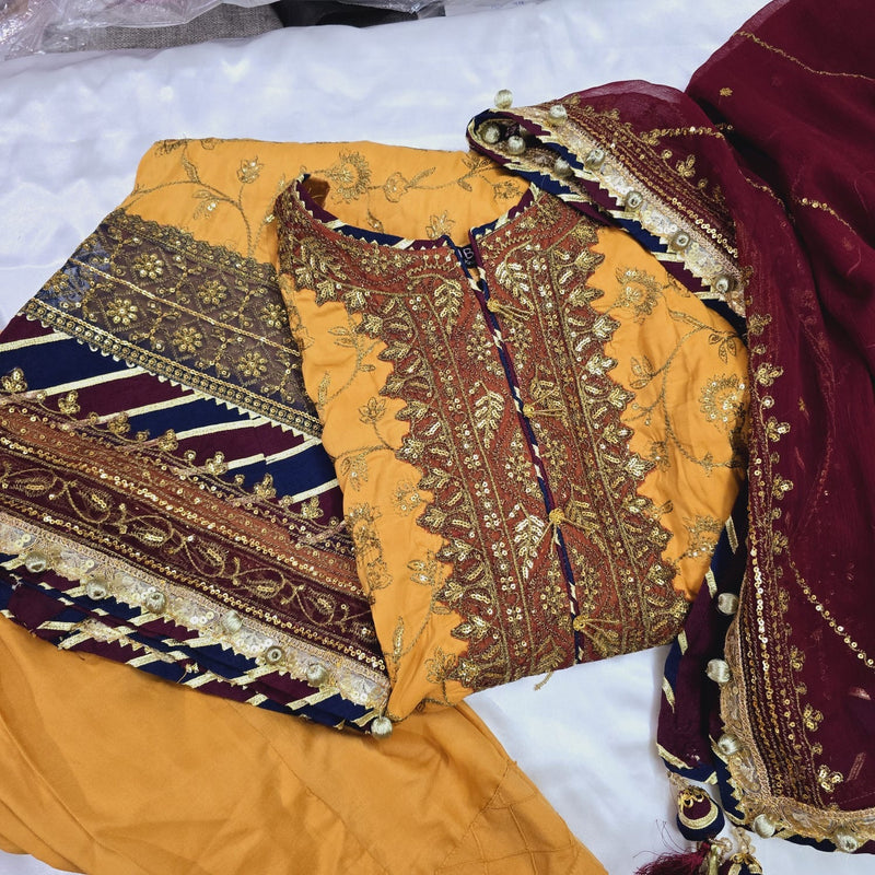 Asim Jofa Festive Luxury - Yellow