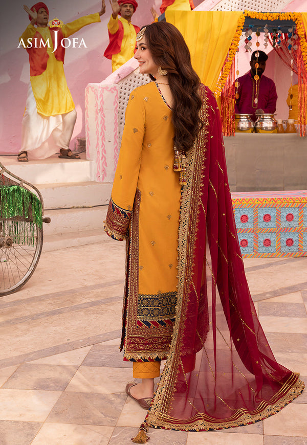 Asim Jofa Festive Luxury - Yellow