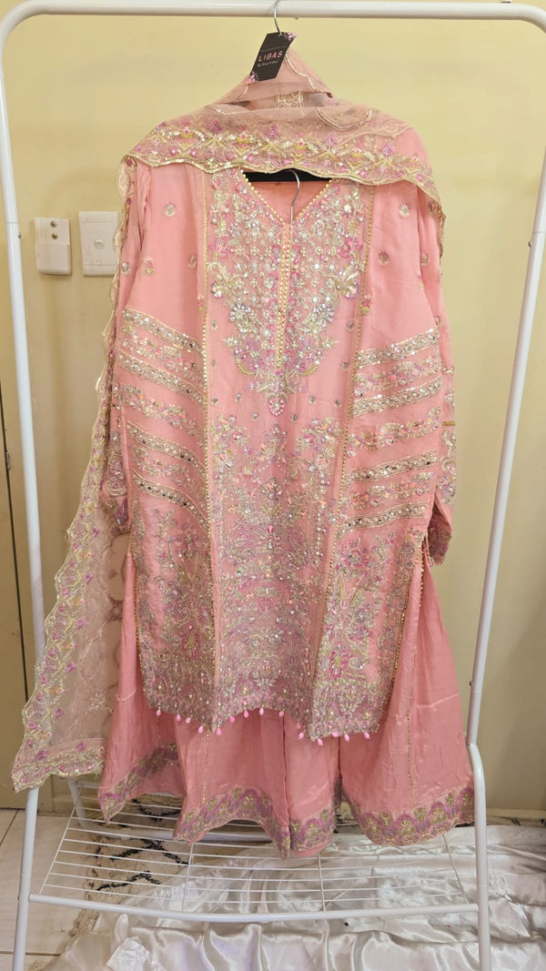 Luxury party wear formal chiffon 3pc