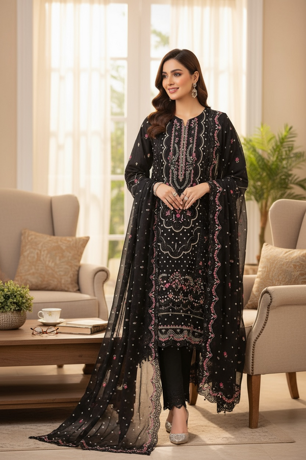 SB - chiffon suit 3pc