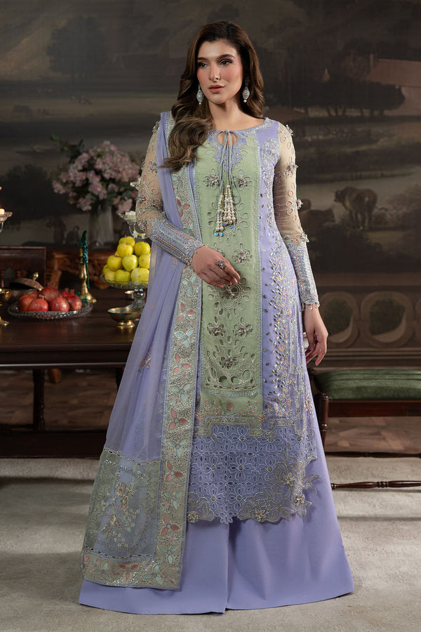 Nureh - Elenora green chiffon 3piece