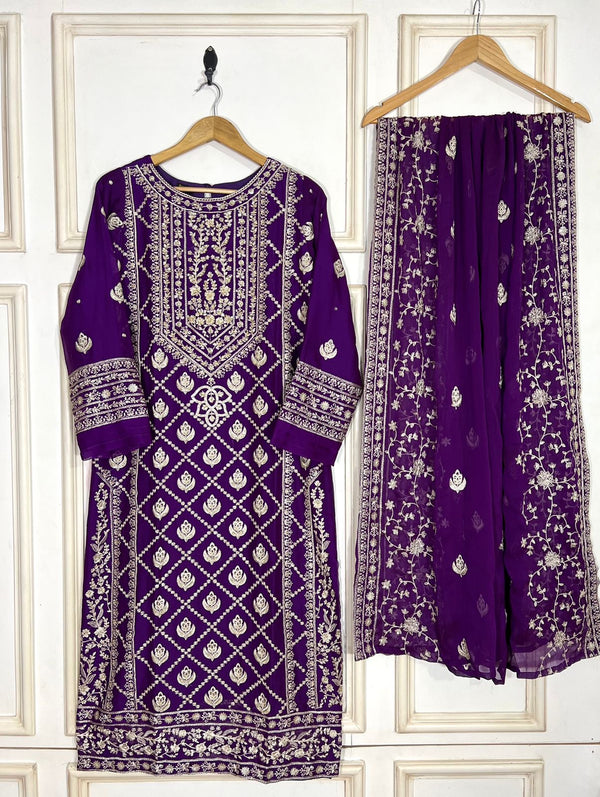 AN-Chiffon 3pc-Purple