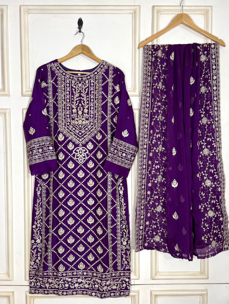 AN-Chiffon 3pc-Purple