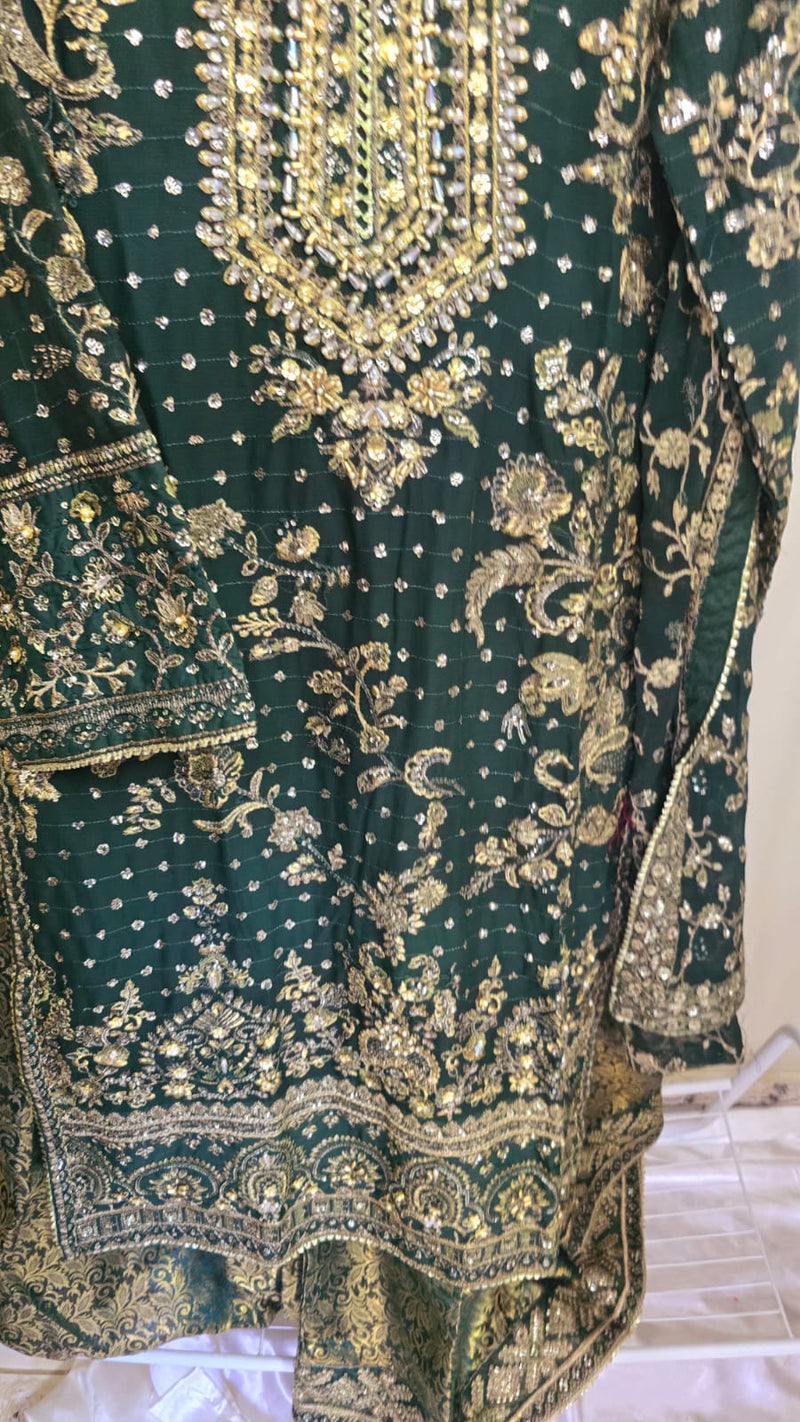Luxury party wear formal chiffon 3pc