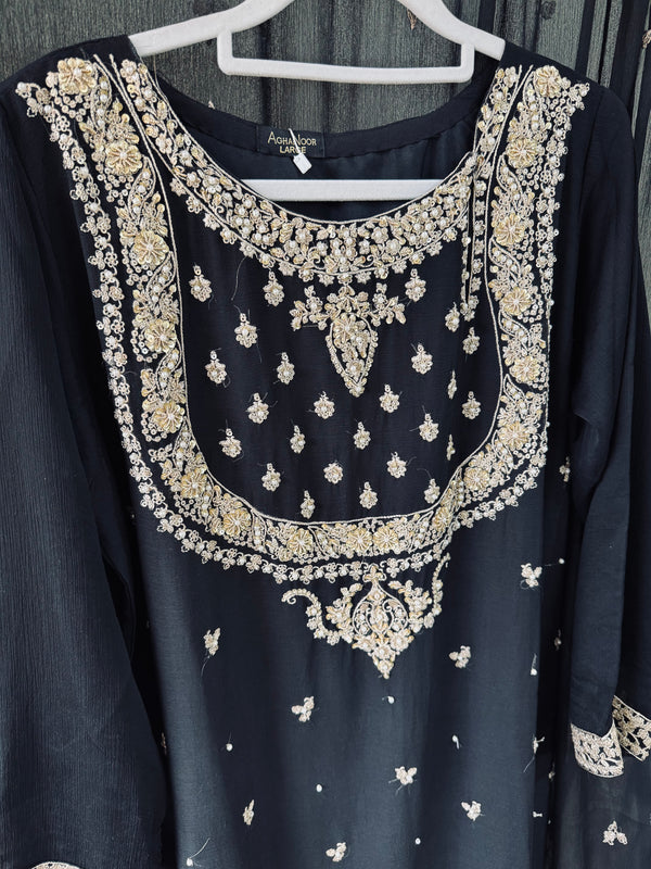 AN-Chiffon 2pc-black