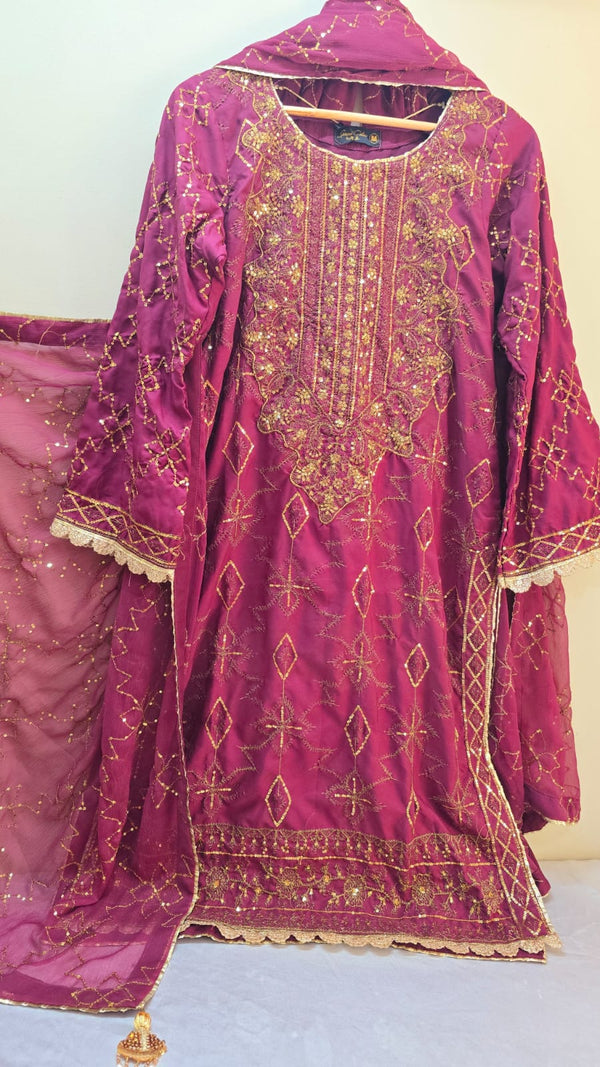 Asim jofa- silk 3 piece