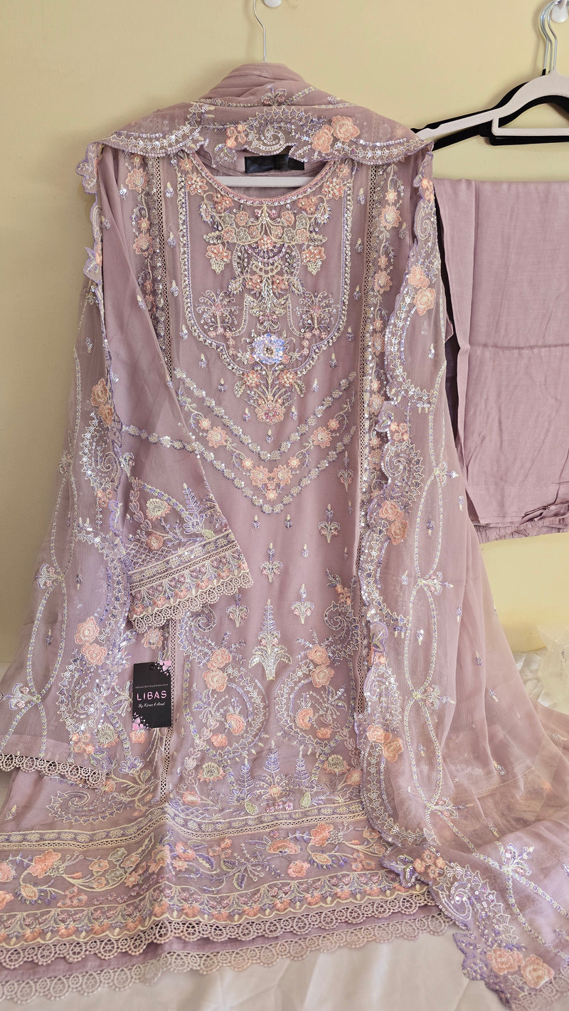 Emaan adeel - chiffon formal 3pc