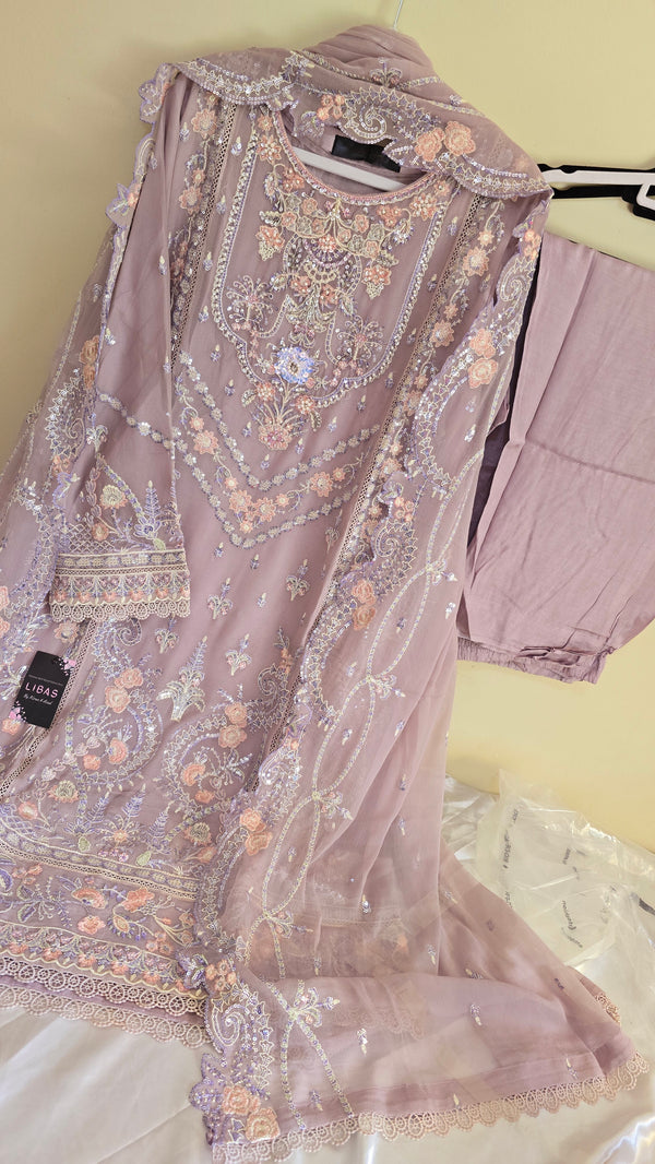 Emaan adeel - chiffon formal 3pc