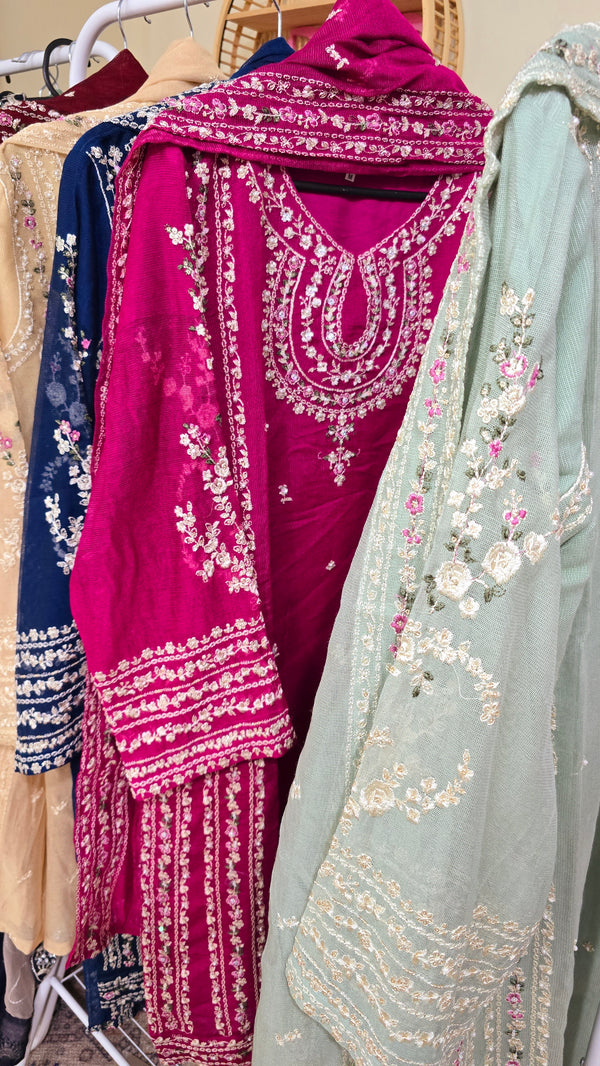 Libas Pret - hot pink - khaadi net