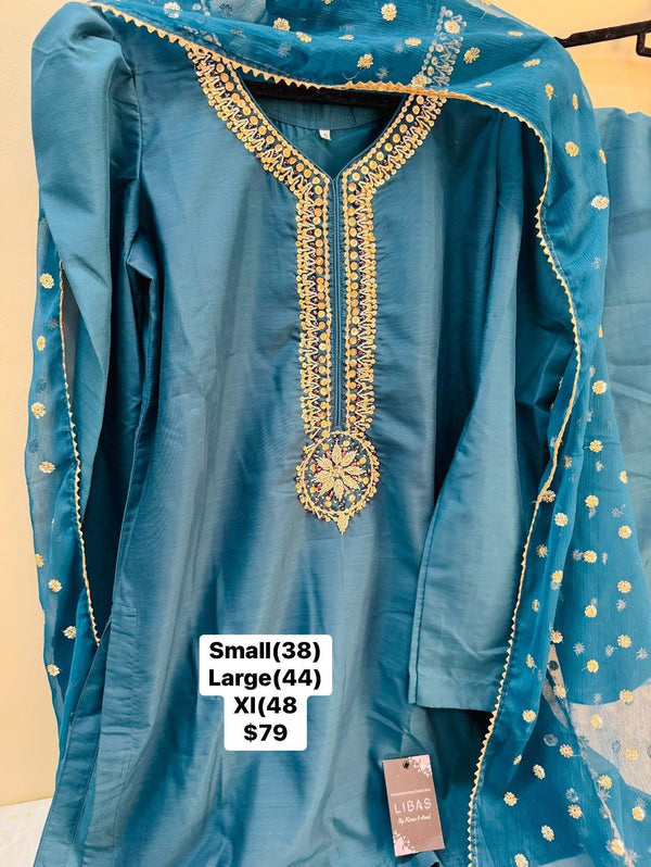 Farshi shalwar suit - Zinc  - 01