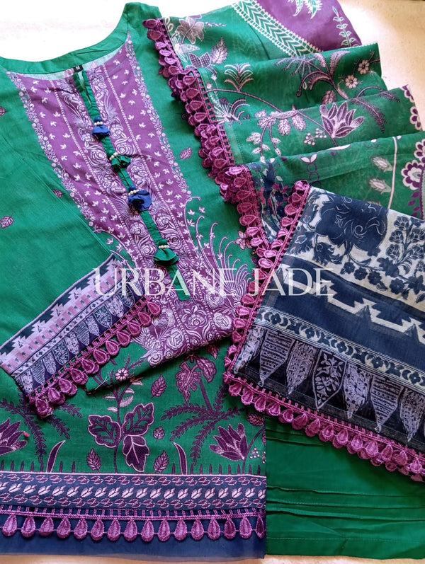 Jade - Summer lawn - 3 piece