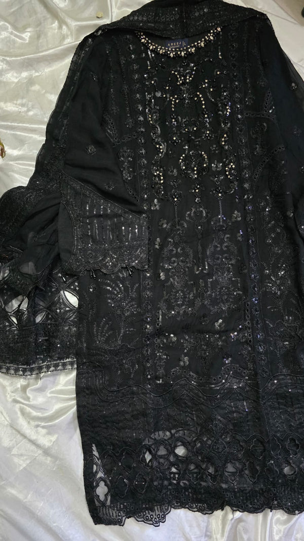 Luxury party wear chiffon formal 3pc