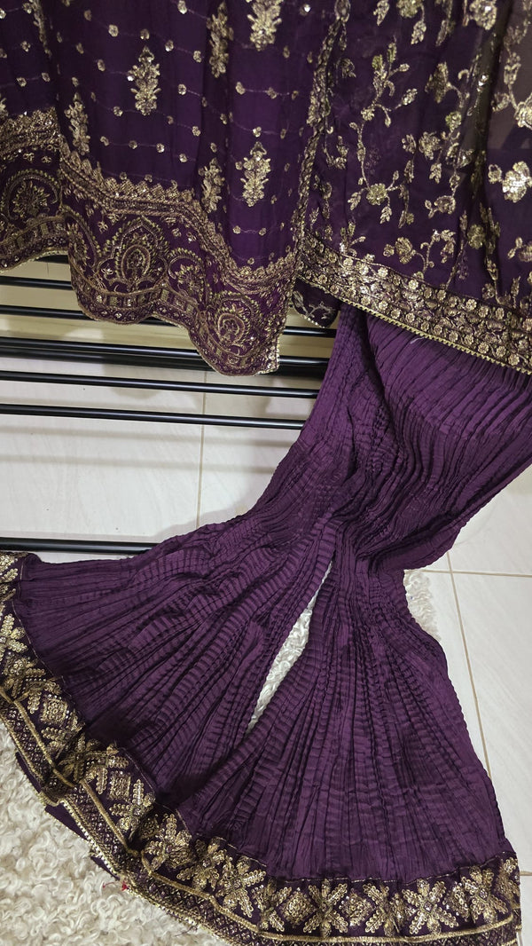 Luxury pakistani party wear formal-chiffon 3pc