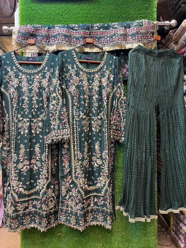 Luxury pakistani party wear formal-chiffon 3pc