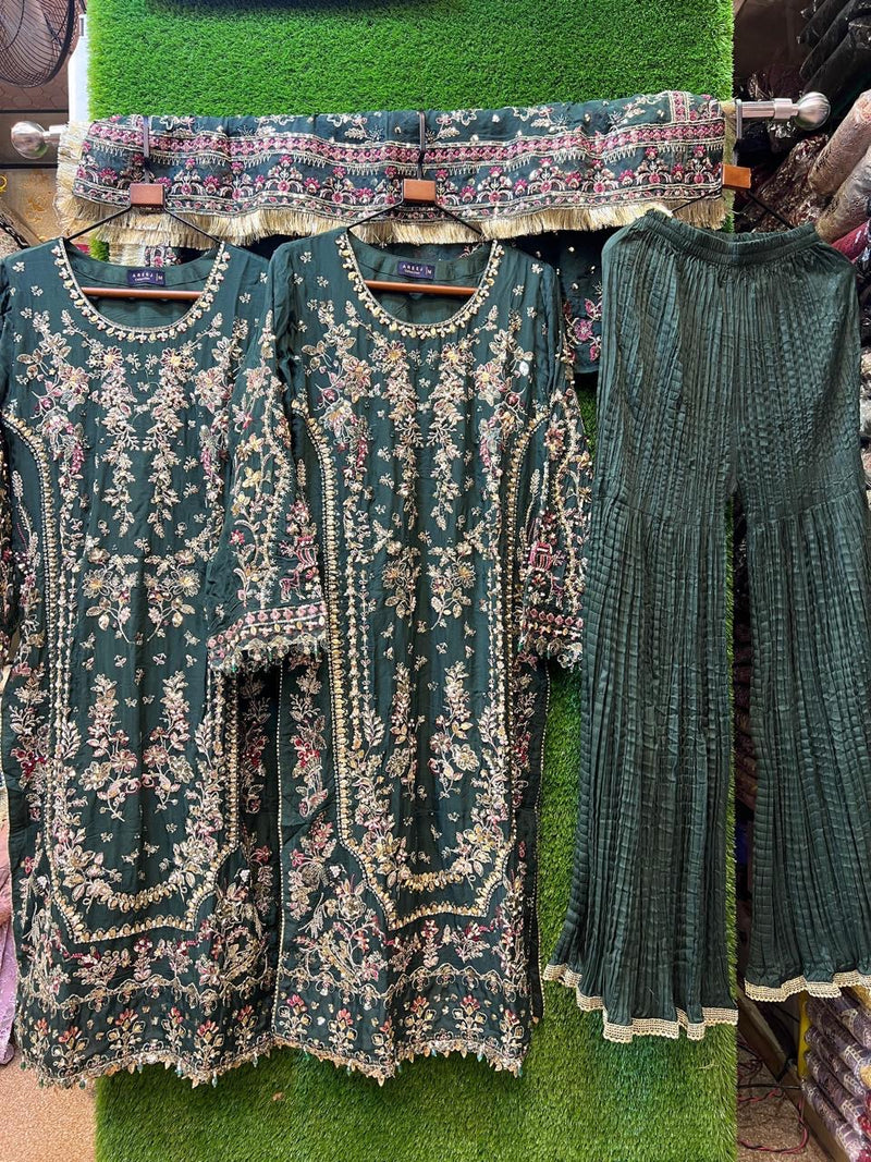 Luxury pakistani party wear formal-chiffon 3pc