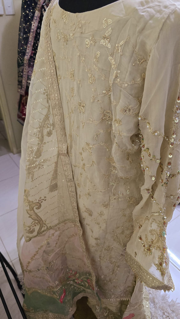 Luxury pakistani party wear formal-chiffon 3pc