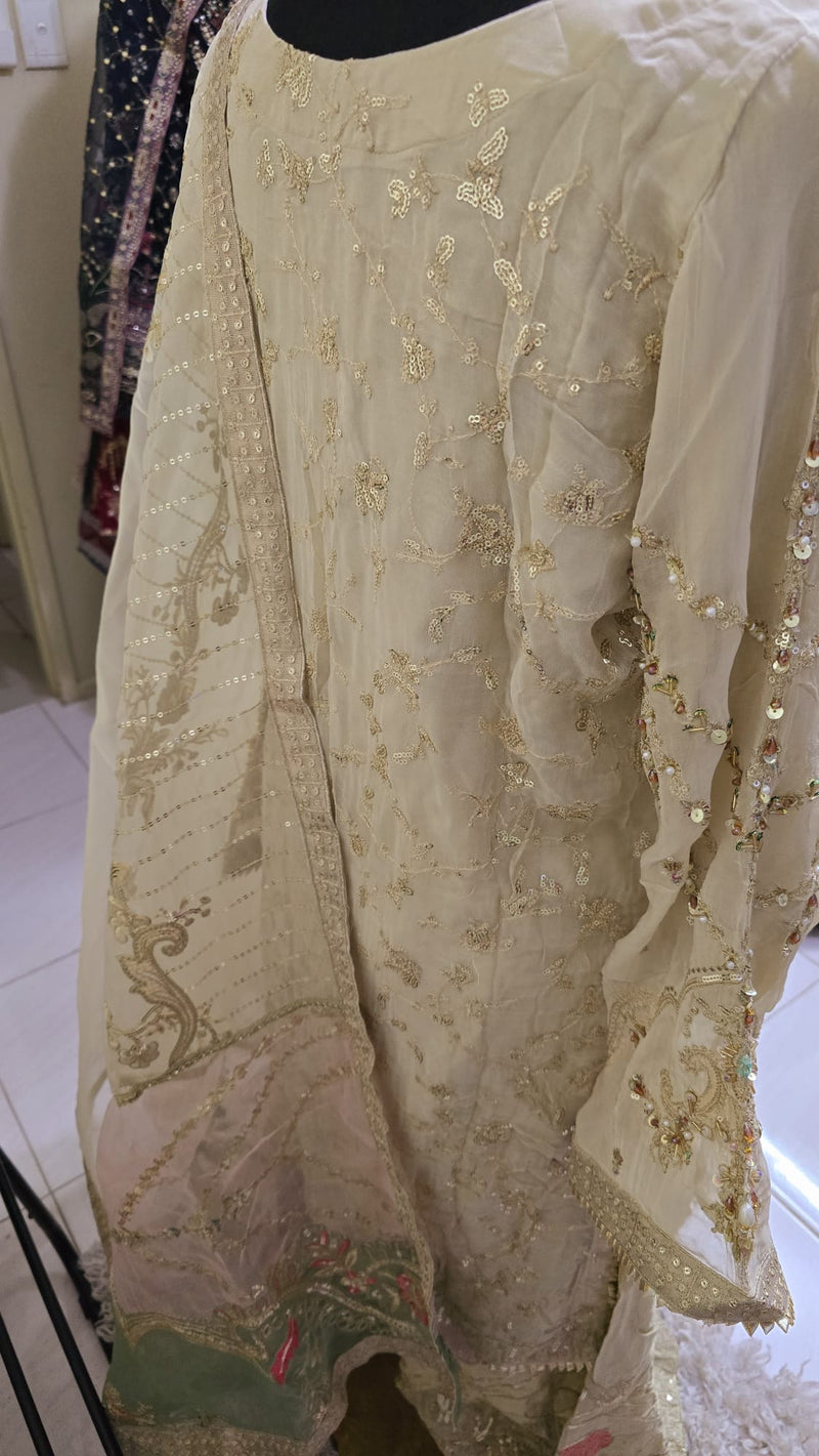 Luxury pakistani party wear formal-chiffon 3pc