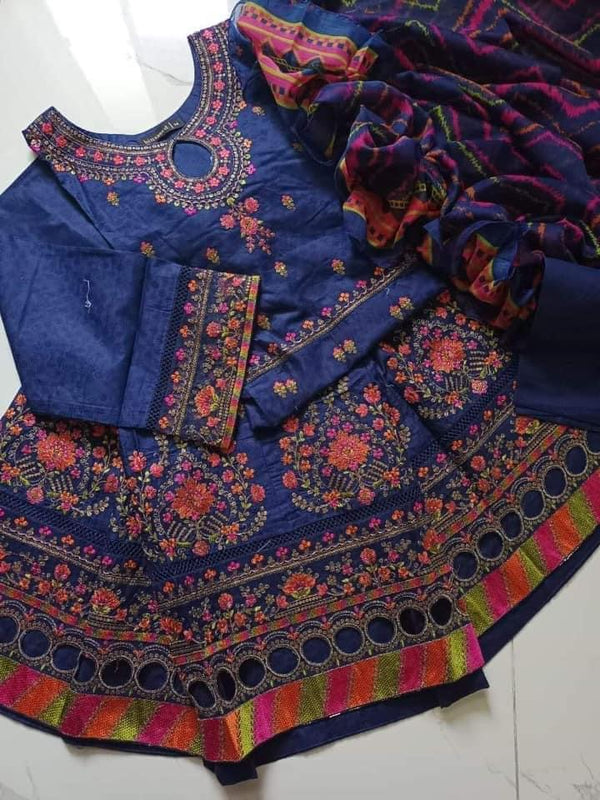 Binsaeed luxury festive frocks 3pc
