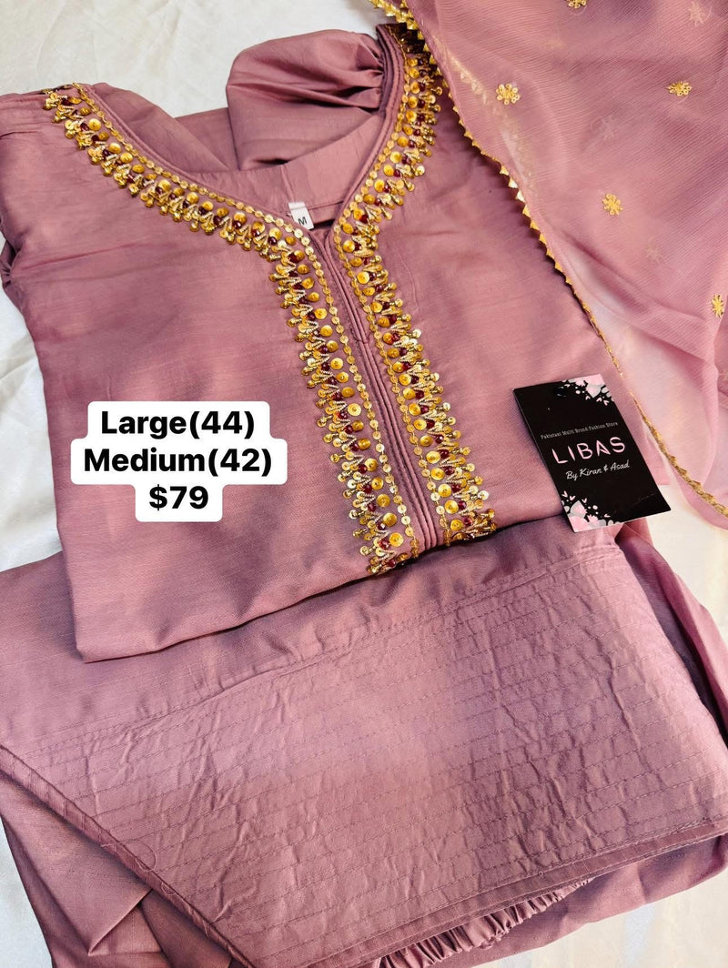 Farshi shalwar suit - light purple  - 01