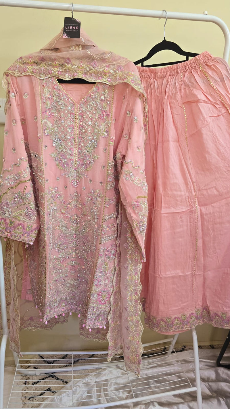Luxury party wear formal chiffon 3pc