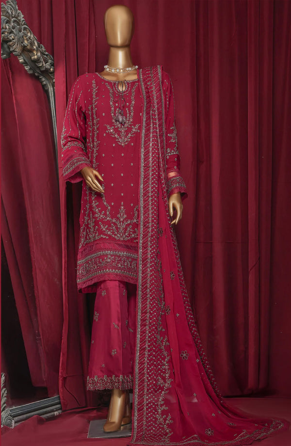 HZ - Fasaane chiffon -Maroon