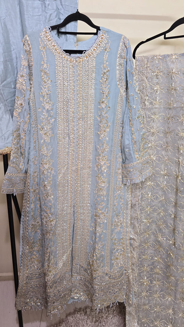 Luxury pakistani party wear formal-chiffon