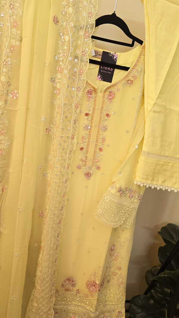Noori Embroiderd chiffon 3pc