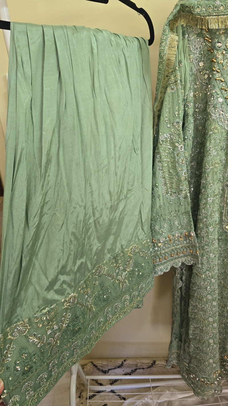 Luxury party wear formal chiffon 3pc