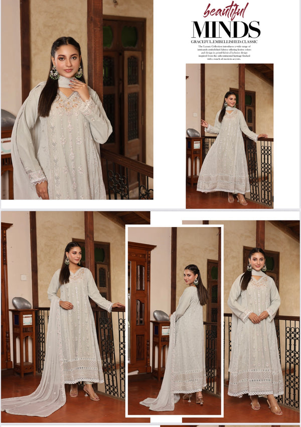 Aghanoor inspired chiffon Gown/Maxi