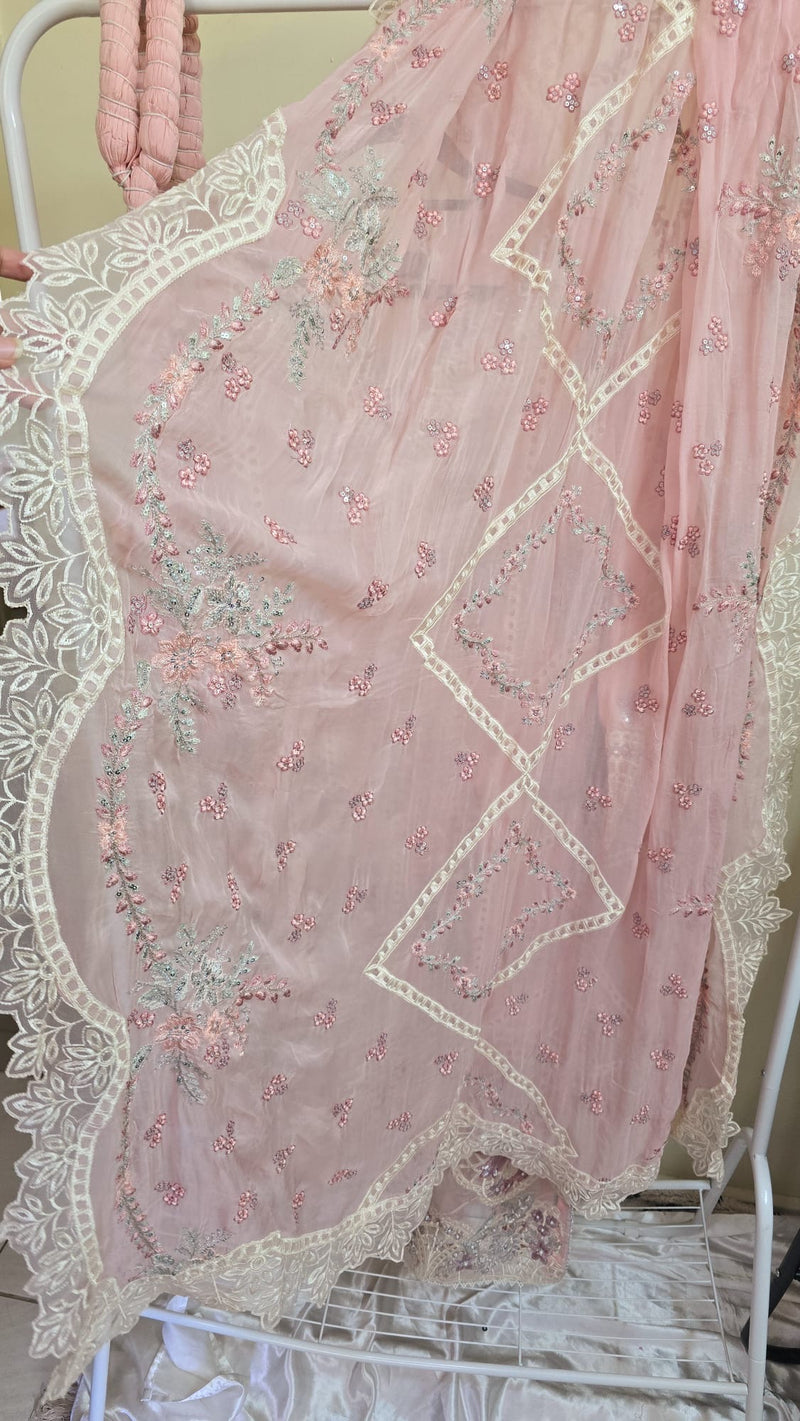 Luxury party wear formal chiffon 3pc