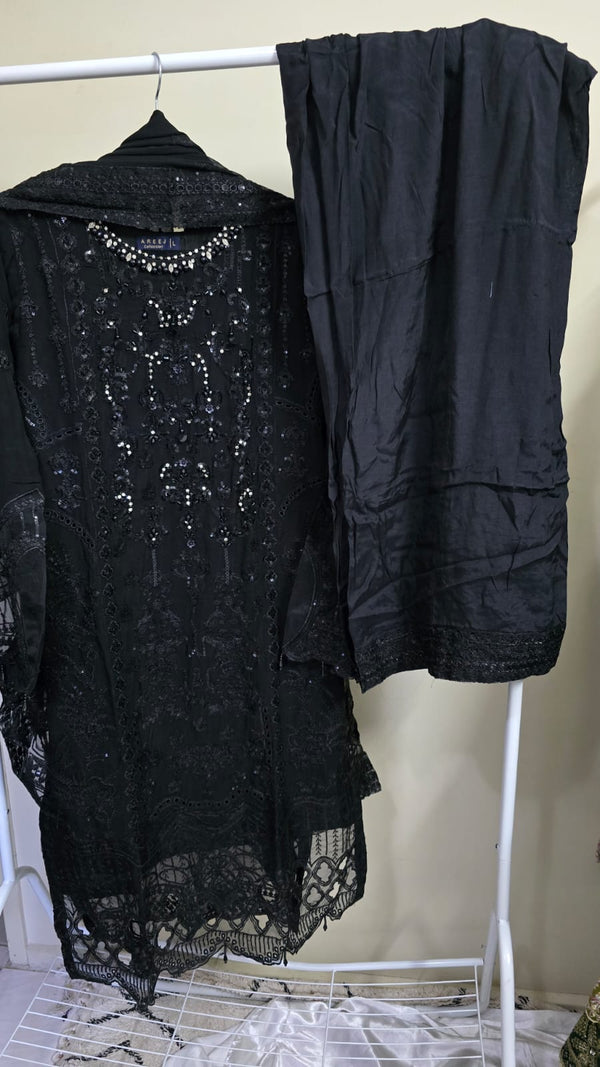 Luxury party wear chiffon formal 3pc