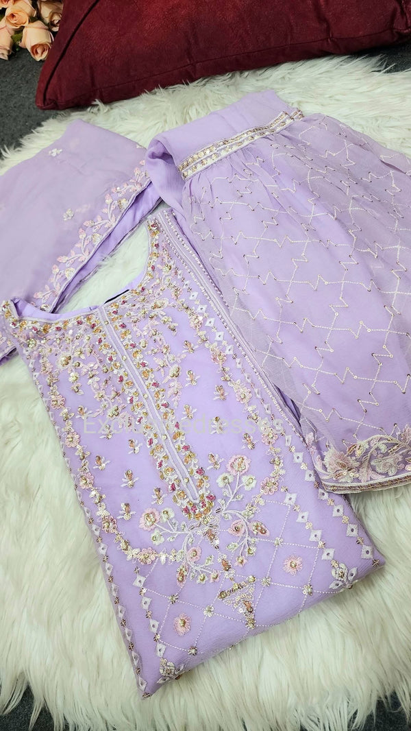 AN-Chiffon gharara collection