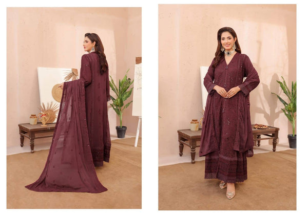 Aghanoor inspired chiffon Gown/Maxi