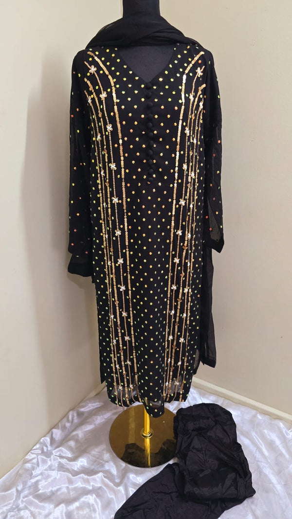 Chiffon 3pc- Black
