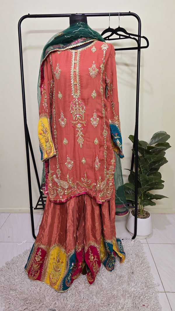 Luxury pakistani party wear formal-chiffon 3pc