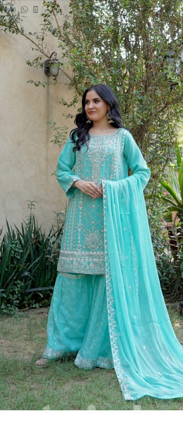 AN-Chiffon gharara collection