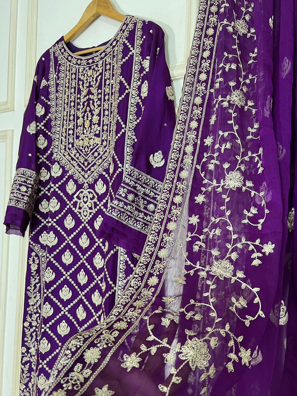 AN-Chiffon 3pc-Purple