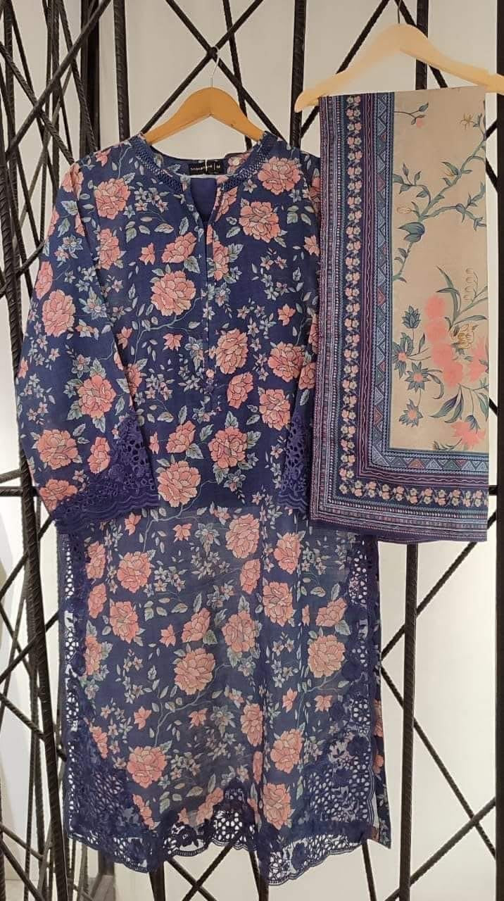 Sadabahar khaddar 3pc suit