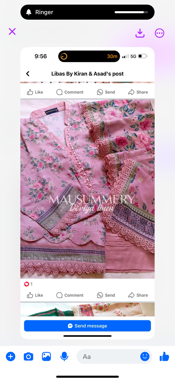 Mausammery - Linen - Afreen