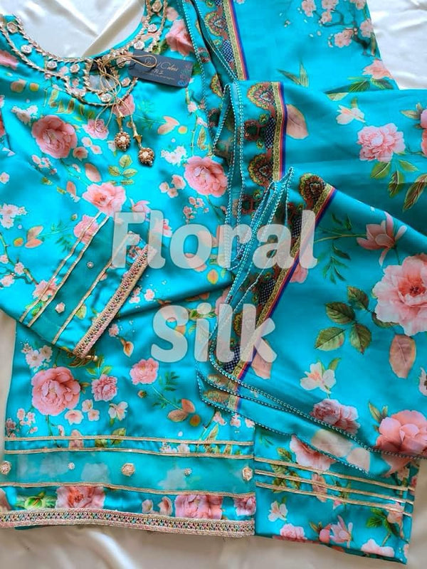Silk 3pc floral