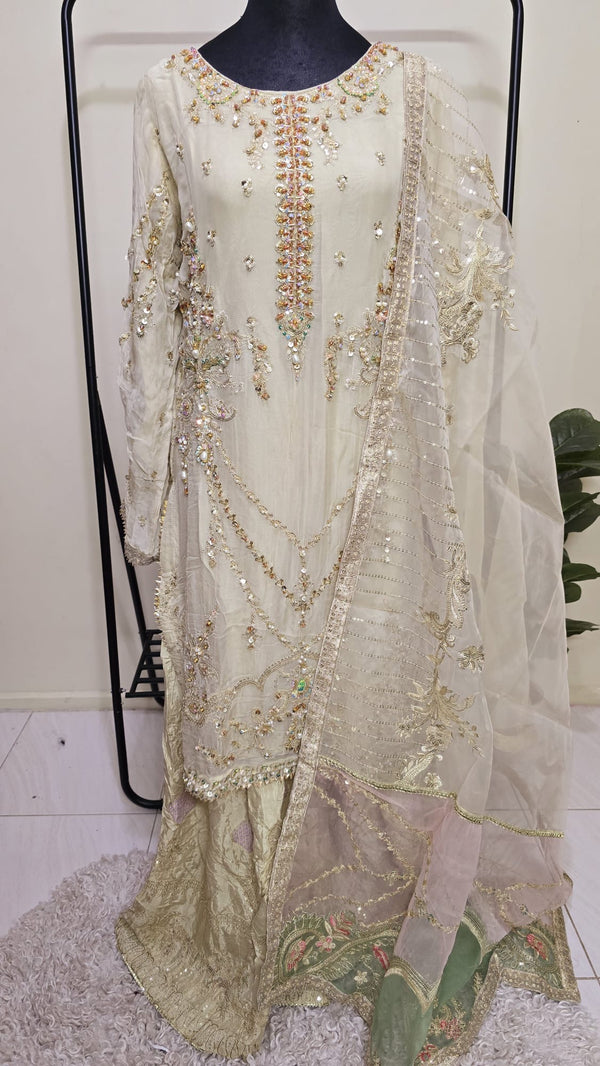 Luxury pakistani party wear formal-chiffon 3pc