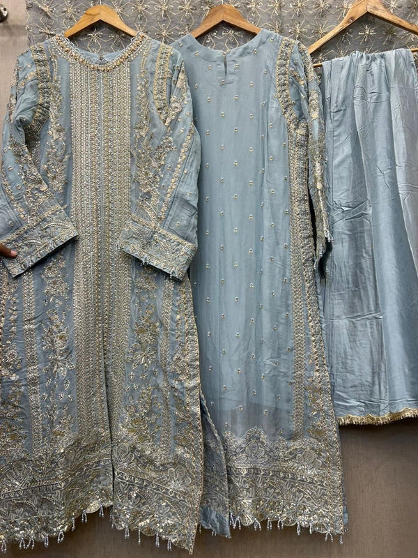Luxury pakistani party wear formal-chiffon