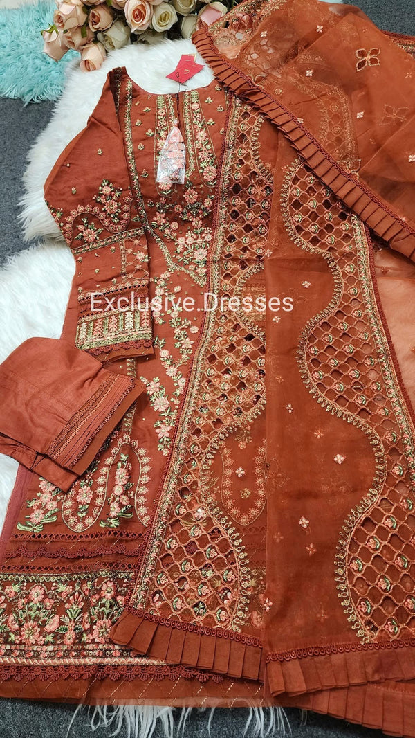 HZ - Falsafe organza -Rust