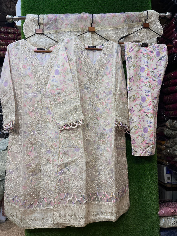 Luxury pakistani party wear formal-Organza