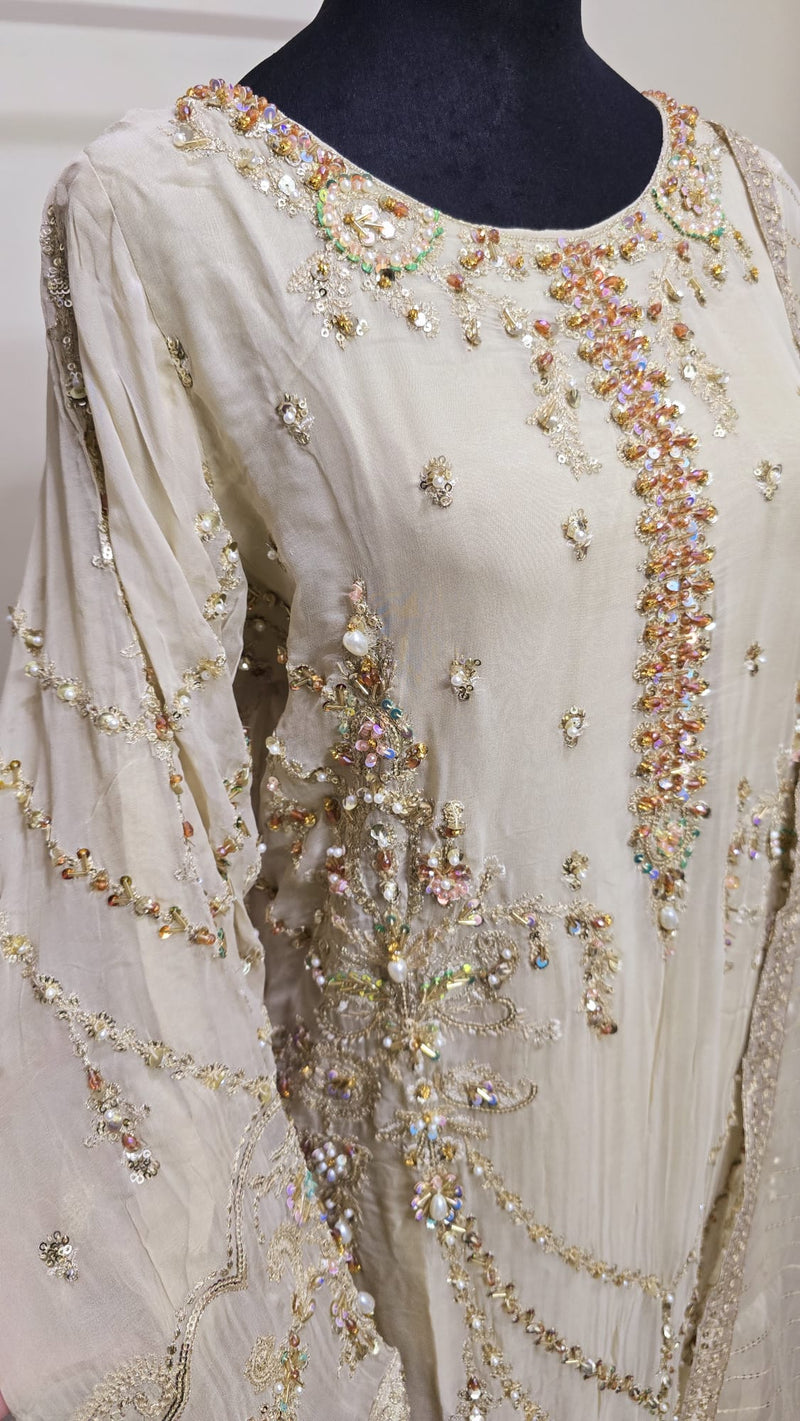 Luxury pakistani party wear formal-chiffon 3pc