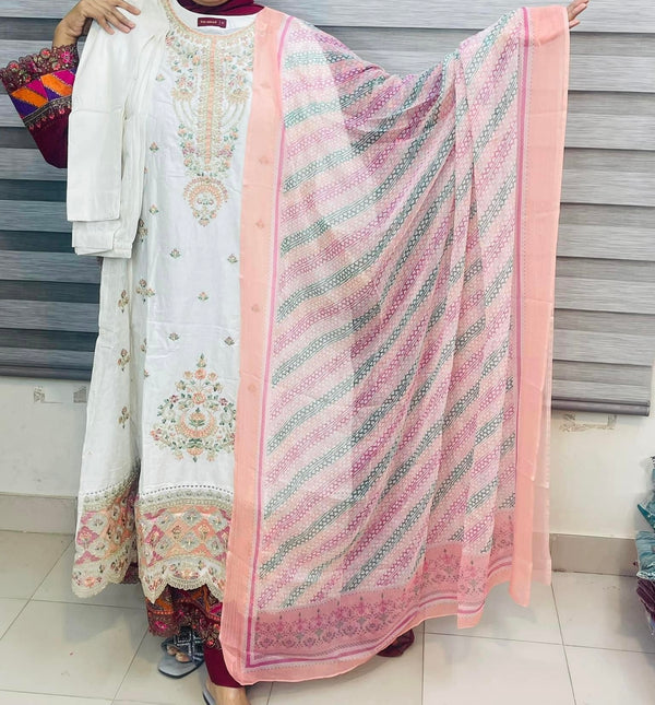 Binsaeed luxury festive frocks 3pc